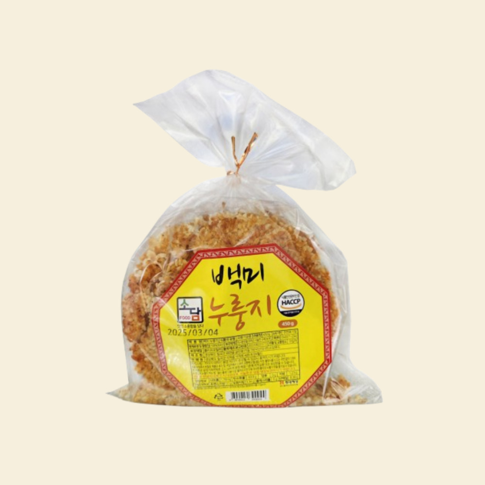 고소한 가마솥 누룽지 찹쌀 현미 보리 백미 450g _4가지 맛