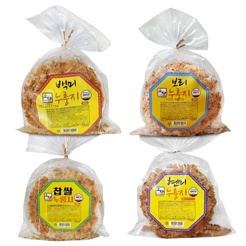 고소한 가마솥 누룽지 찹쌀 현미 보리 백미 450g _4가지 맛