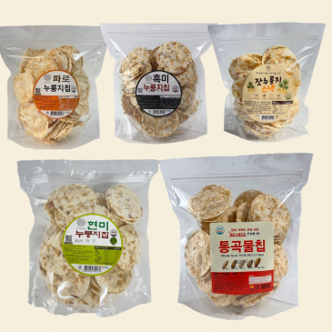 고소한 건강간식 누룽지칩 5종 200g x 5종